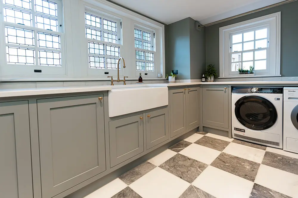 Bespoke Wall Cupboards in Utility Room