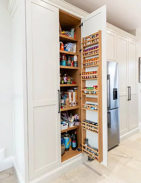 Custom Built Pantry and Spice Rack